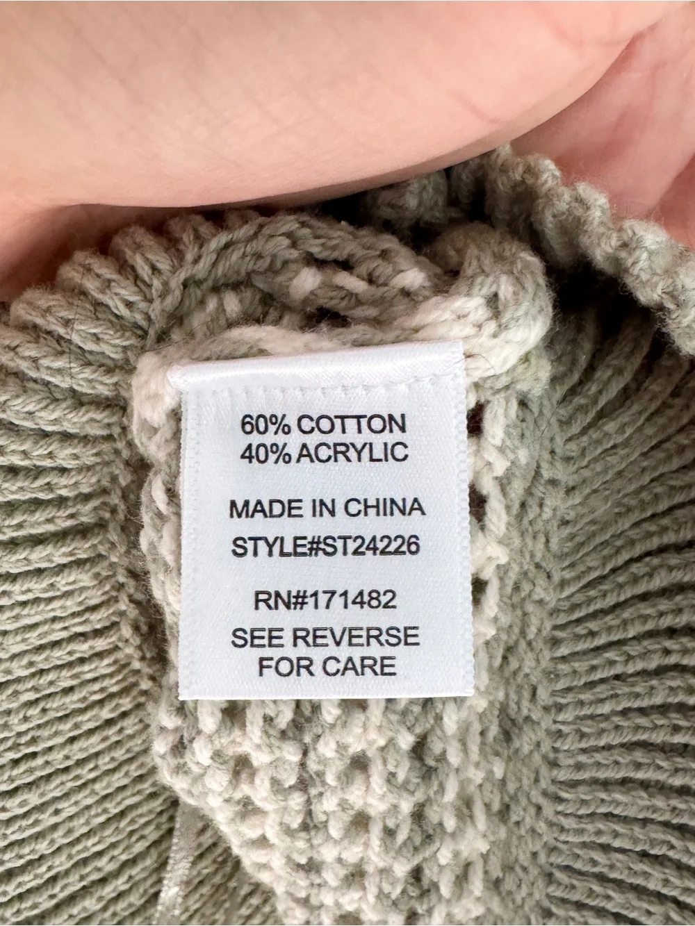 Sincerely Jules Sage Green Striped NWT Ruffle Knit Crop Top Size M